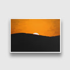 Sunset in mountains painting - Meri Deewar 3 : 2 Horizontal Premium Wall Art Canvas by MeriDeewar