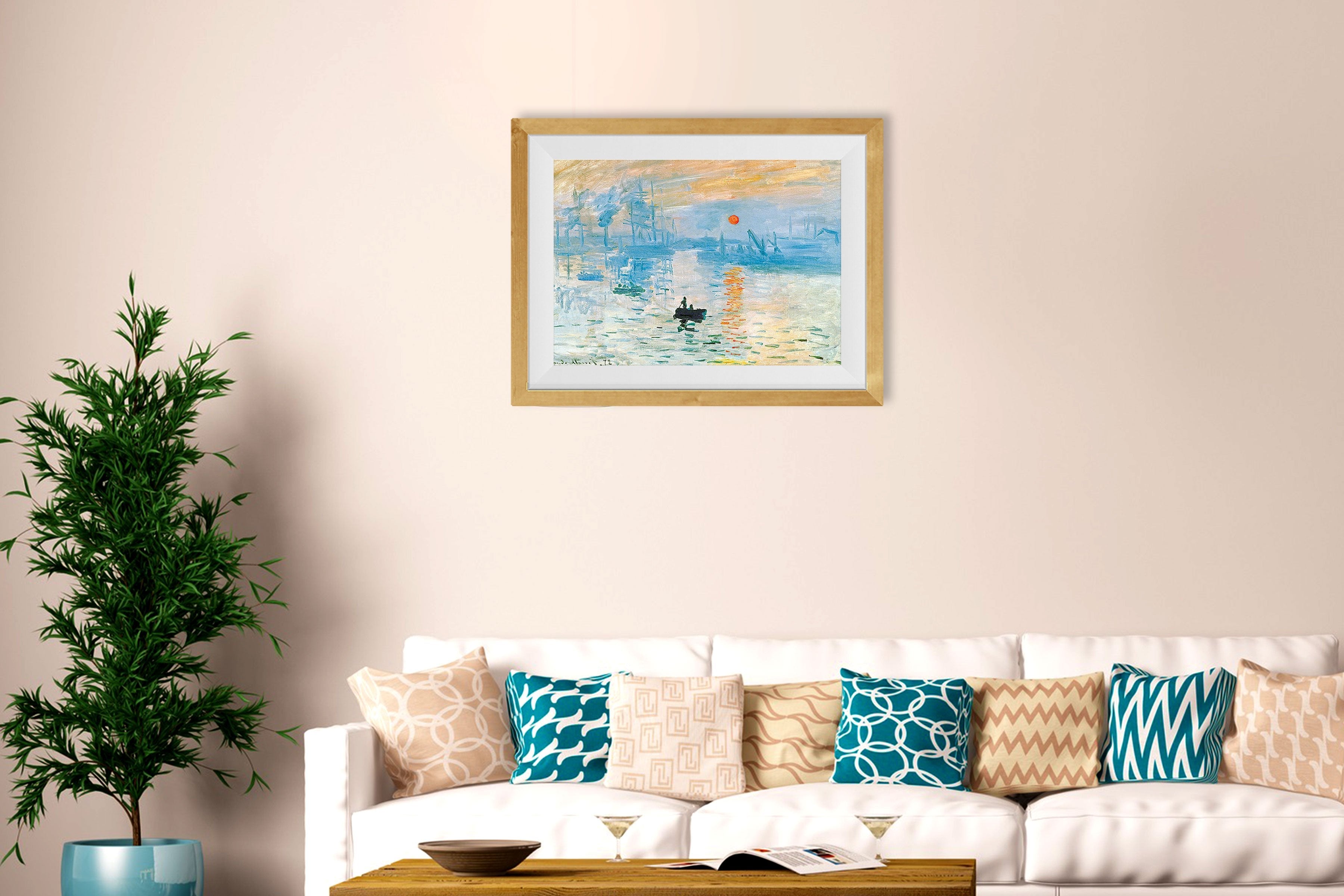 Sunset View Painting - Meri Deewar 3 : 2 Horizontal Premium Wall Art Canvas by MeriDeewar