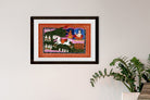 Surya the sun deity driving in his chariot Painting - Meri Deewar 3 : 2 Horizontal Premium Wall Art Canvas by MeriDeewar