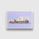 Sydney  Opera House Illustration Painting - Meri Deewar 3 : 2 Horizontal Premium Wall Art Canvas by MeriDeewar