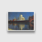 Taj mahal mausoleum Painting - Meri Deewar 4 : 3 Horizontal Premium Wall Art Canvas by MeriDeewar