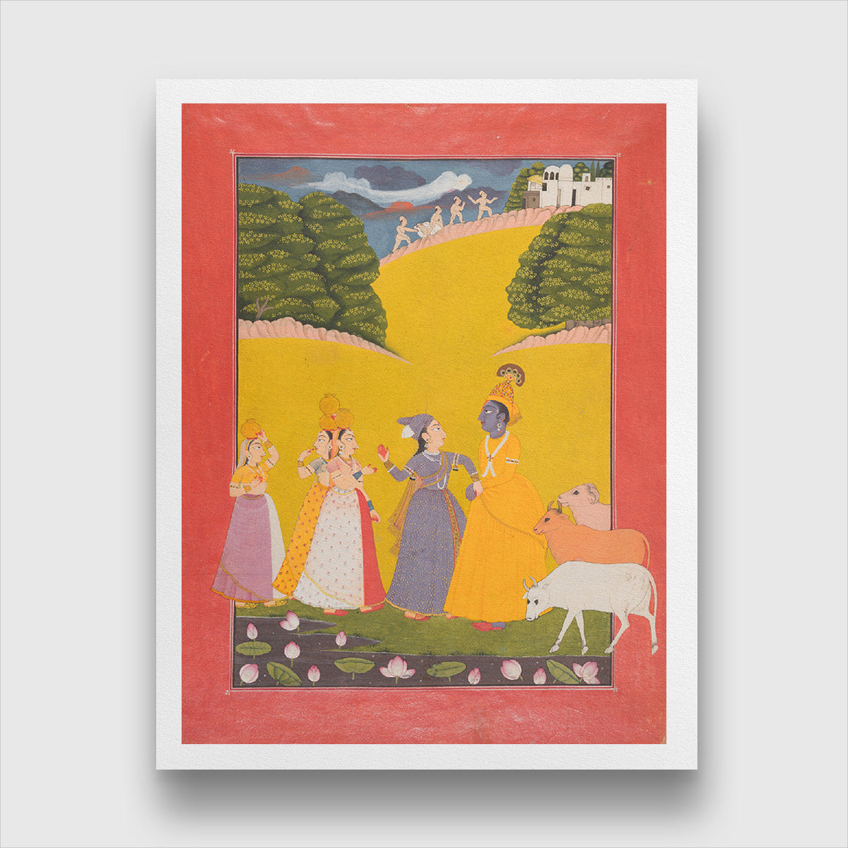 Taking of the Toll, Dana-Lila Painting 3 : 4 Vertical Premium Wall Art Canvas by MeriDeewar