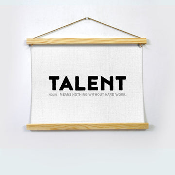 Talent Poster Hanging Canvas Hanging Canvas Premium Wall Art Canvas by MeriDeewar