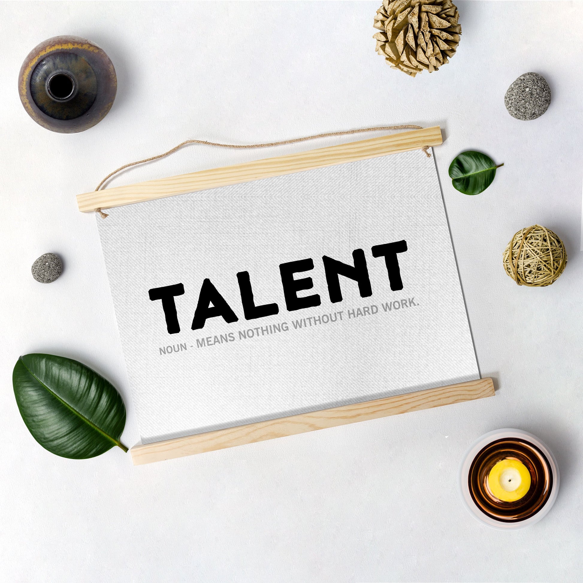 Talent Poster Hanging Canvas Hanging Canvas Premium Wall Art Canvas by MeriDeewar