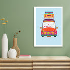 Taxi painting 2 : 3 Vertical Premium Wall Art Canvas by MeriDeewar