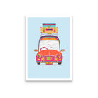 Taxi painting 2 : 3 Vertical Premium Wall Art Canvas by MeriDeewar