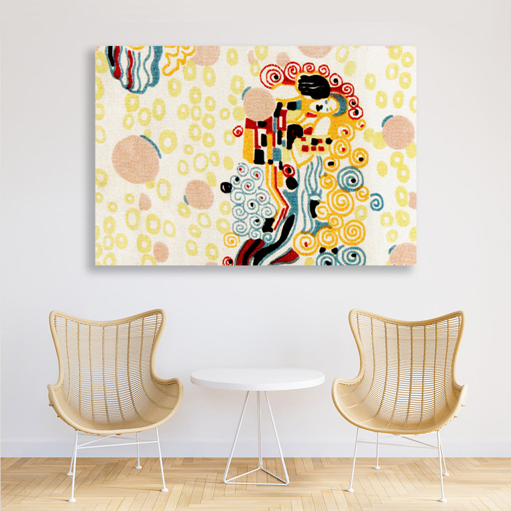 Textile sample painting 3 : 2 Horizontal Premium Wall Art Canvas by MeriDeewar