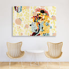 Textile sample painting 3 : 2 Horizontal Premium Wall Art Canvas by MeriDeewar