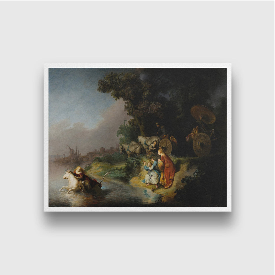 The Abduction of Europa Painting - Meri Deewar 5 : 4 Horizontal Premium Wall Art Canvas by MeriDeewar