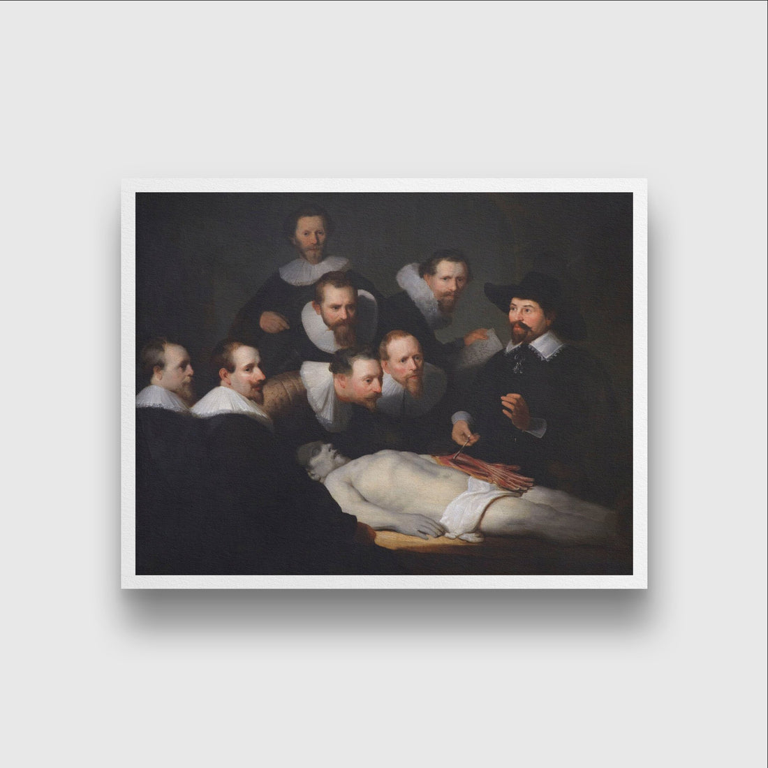 the anatomy lesson Painting - Meri Deewar 4 : 3 Horizontal Premium Wall Art Canvas by MeriDeewar