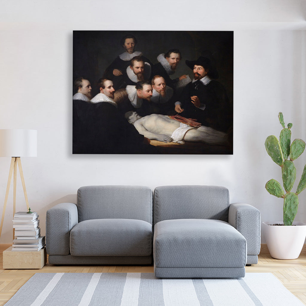 the anatomy lesson Painting - Meri Deewar 4 : 3 Horizontal Premium Wall Art Canvas by MeriDeewar