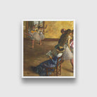 The Ballet Class Painting - Meri Deewar 1 : 1 Square Premium Wall Art Canvas by MeriDeewar