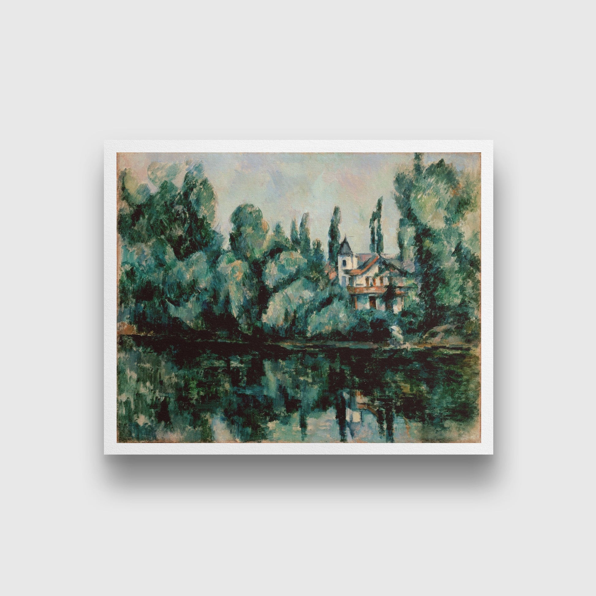The Banks of the Marne Painting - Meri Deewar 4 :5 Vertical Premium Wall Art Canvas by MeriDeewar
