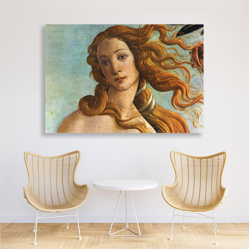The Birth of Venus Painting - Meri Deewar 3 : 2 Horizontal Premium Wall Art Canvas by MeriDeewar