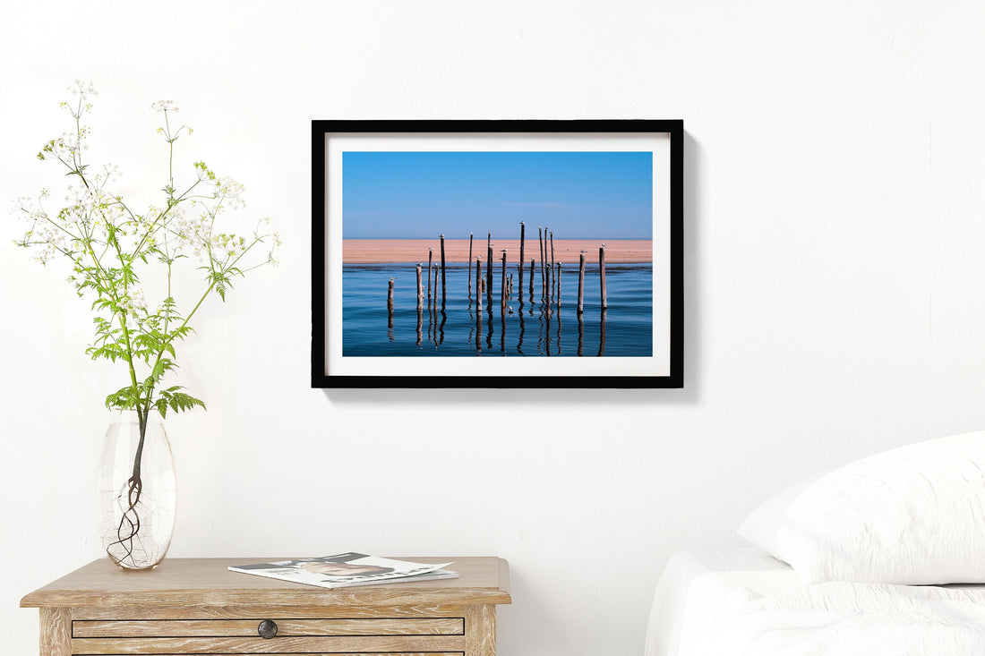 The Blue waters Painting - Meri Deewar 3 : 2 Horizontal Premium Wall Art Canvas by MeriDeewar
