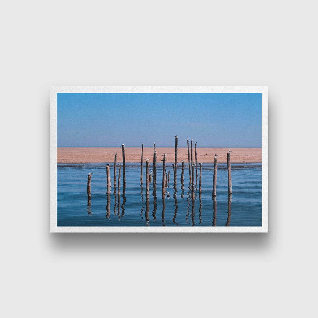 The Blue waters Painting - Meri Deewar 3 : 2 Horizontal Premium Wall Art Canvas by MeriDeewar
