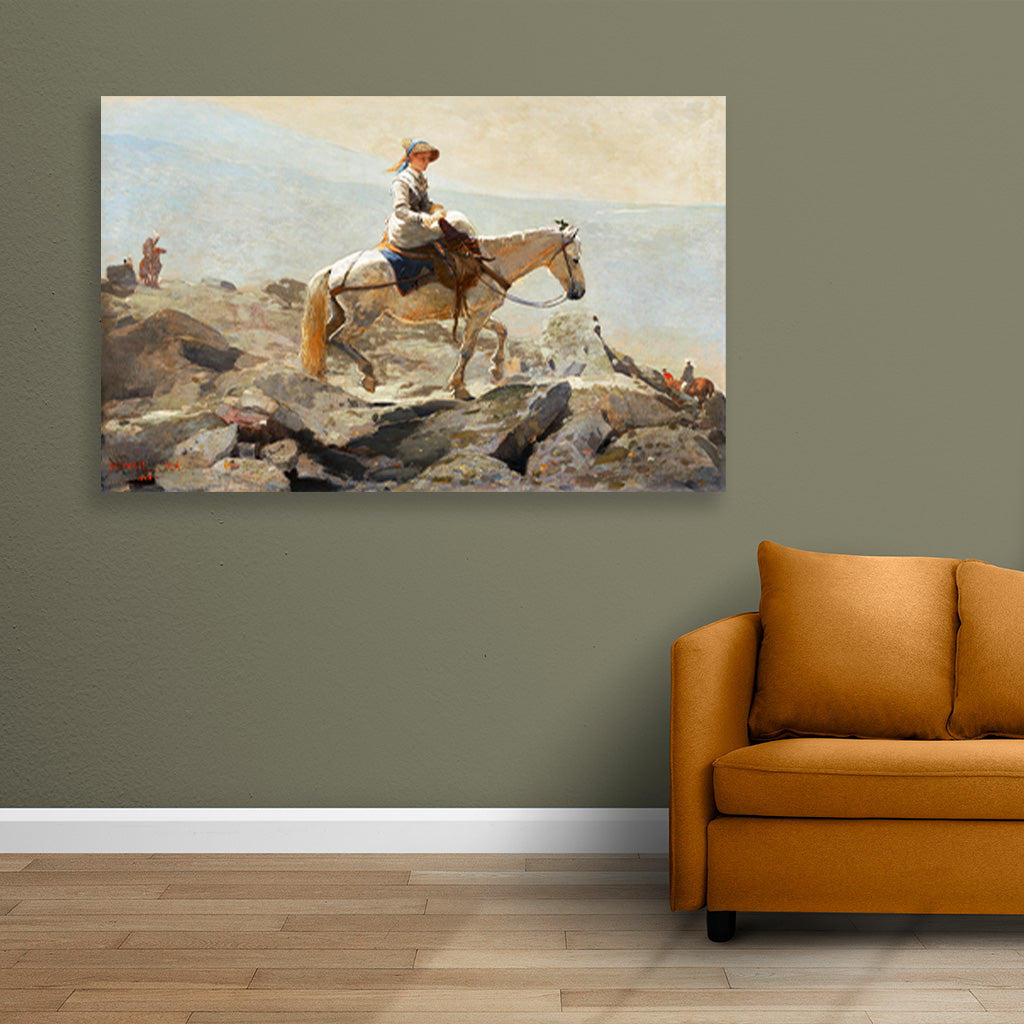 The Bridle Path, White Mountains painting - Meri Deewar 3 : 2 Horizontal Premium Wall Art Canvas by MeriDeewar