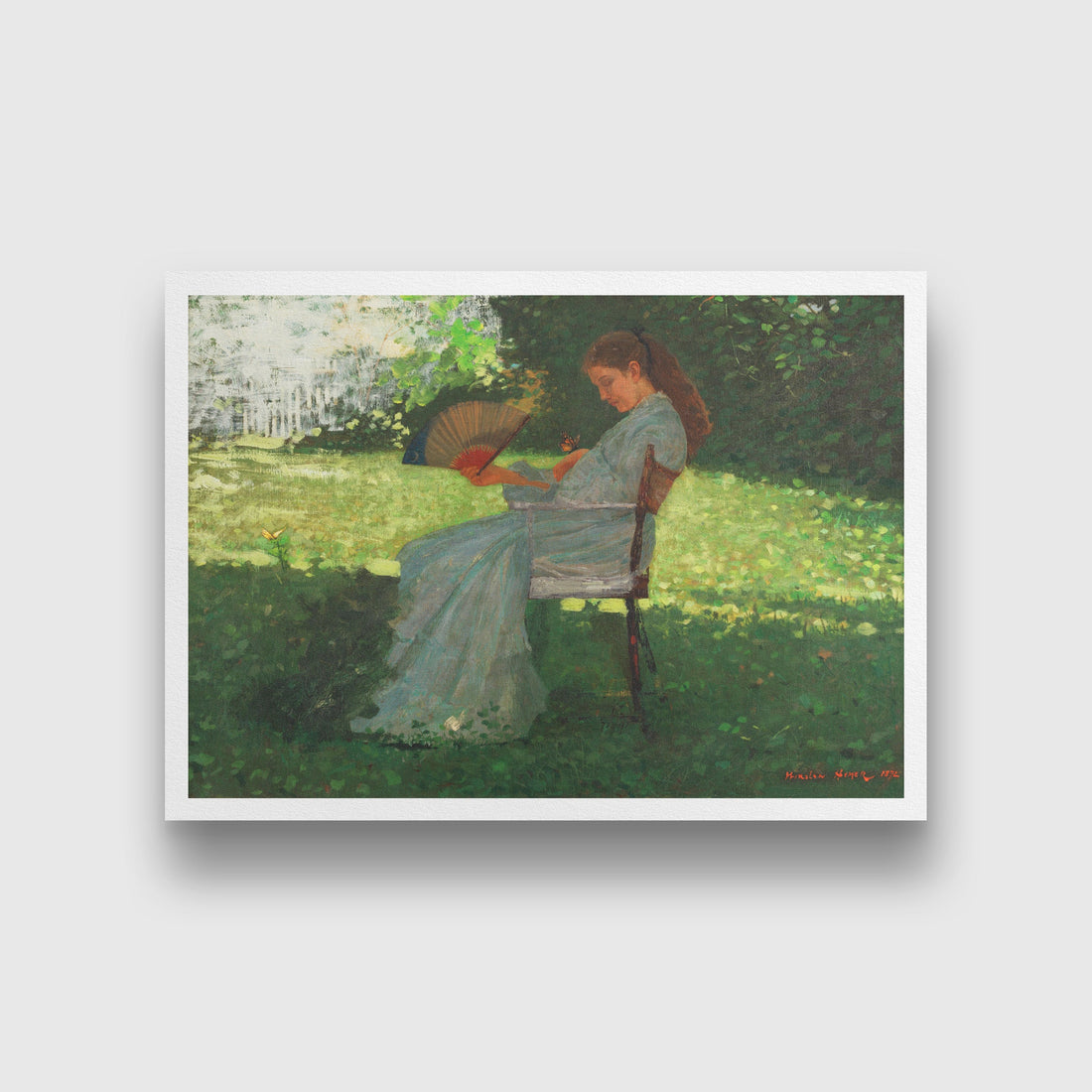 The Butterfly painting - Meri Deewar 3 : 2 Horizontal Premium Wall Art Canvas by MeriDeewar