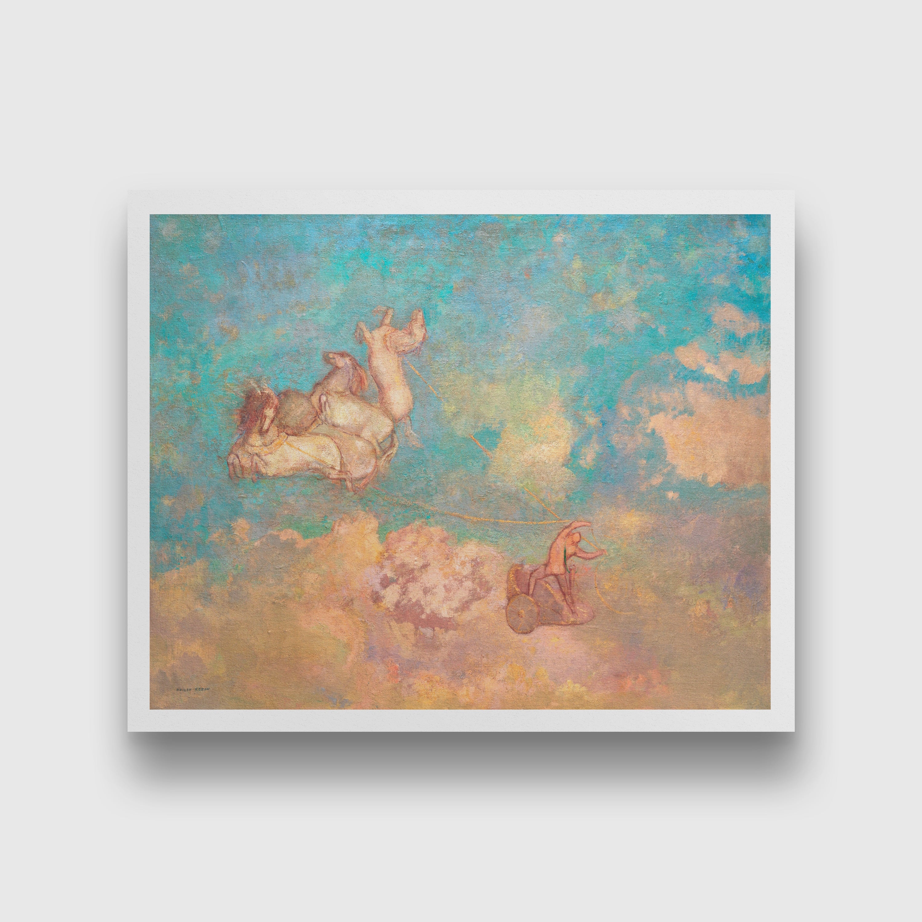 The Chariot of Apollo painting 5 : 4 Horizontal Premium Wall Art Canvas by MeriDeewar