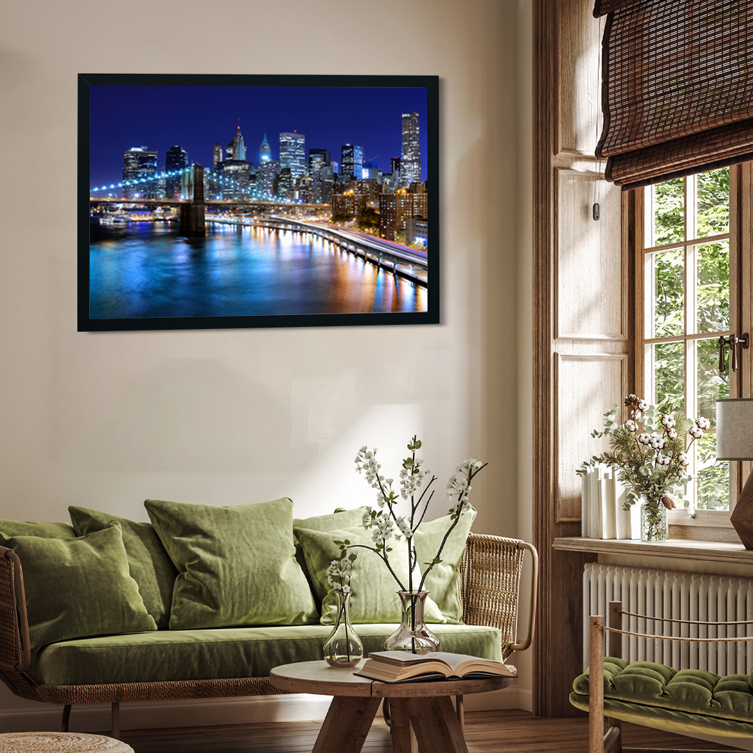 The city of Dreams Wall Painting 3 : 2 Horizontal Premium Wall Art Canvas by MeriDeewar