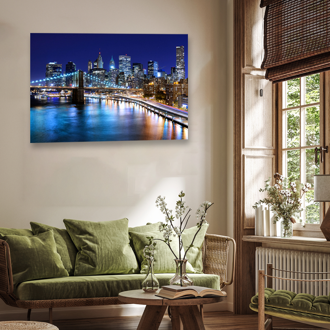 The city of Dreams Wall Painting 3 : 2 Horizontal Premium Wall Art Canvas by MeriDeewar
