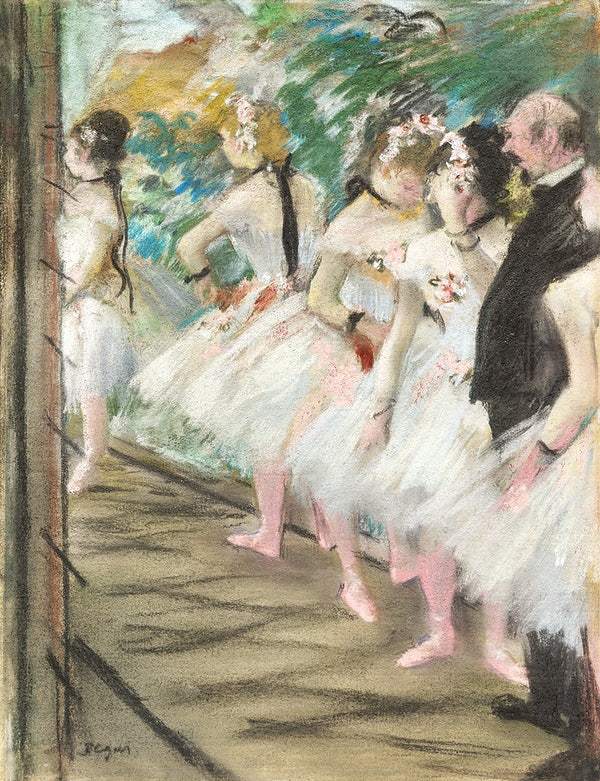 The Dance Class Painting - Meri Deewar 3 : 4 Vertical Premium Wall Art Canvas by MeriDeewar