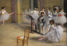 The Dance Foyer At The Opera Painting - Meri Deewar 1 : 1 Square Premium Wall Art Canvas by MeriDeewar