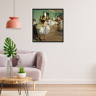 The Dance Foyer At The Opera Painting - Meri Deewar 1 : 1 Square Premium Wall Art Canvas by MeriDeewar