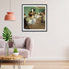 The Dance Foyer At The Opera Painting - Meri Deewar 1 : 1 Square Premium Wall Art Canvas by MeriDeewar