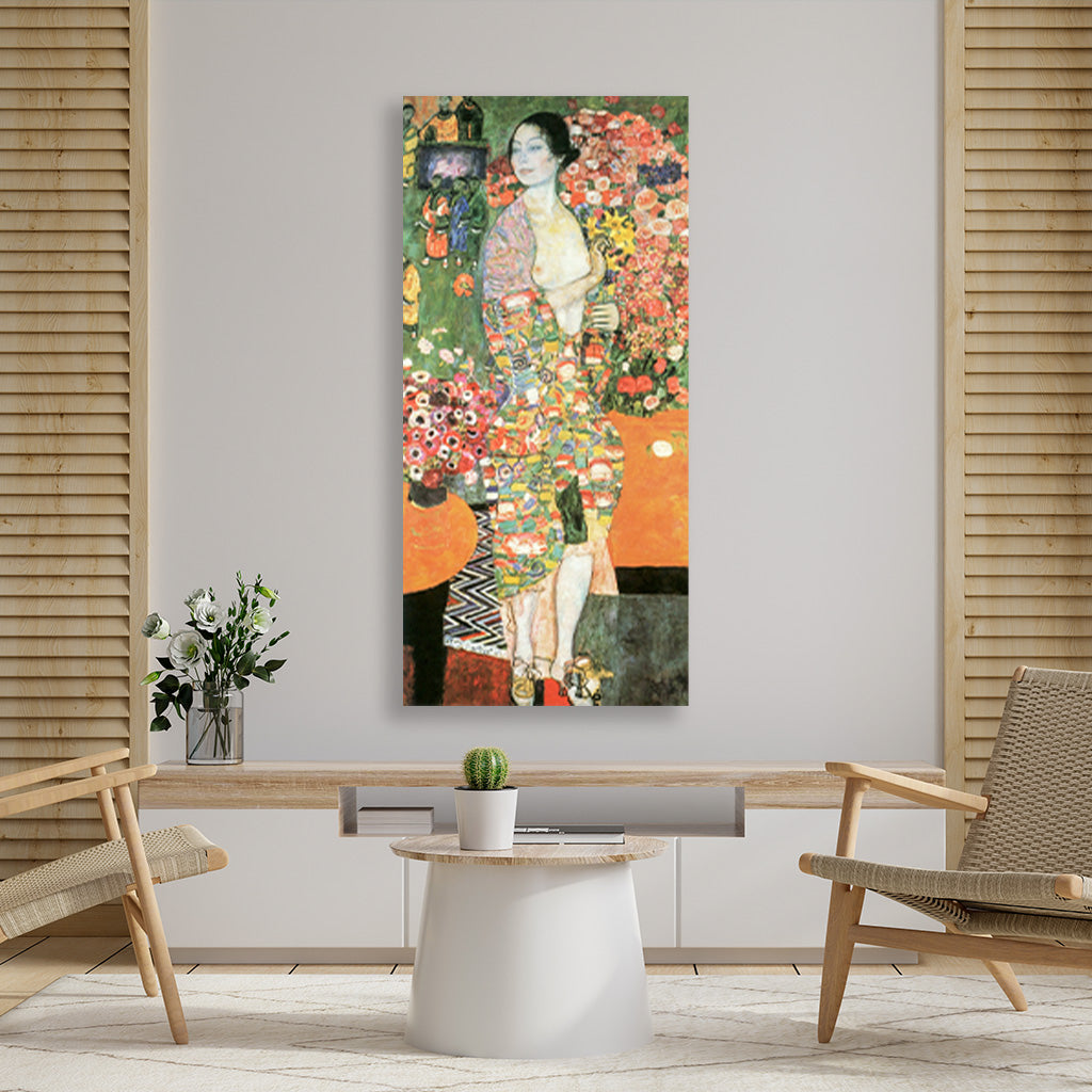 The Dancer painting 1 : 2 Vertical Premium Wall Art Canvas by MeriDeewar