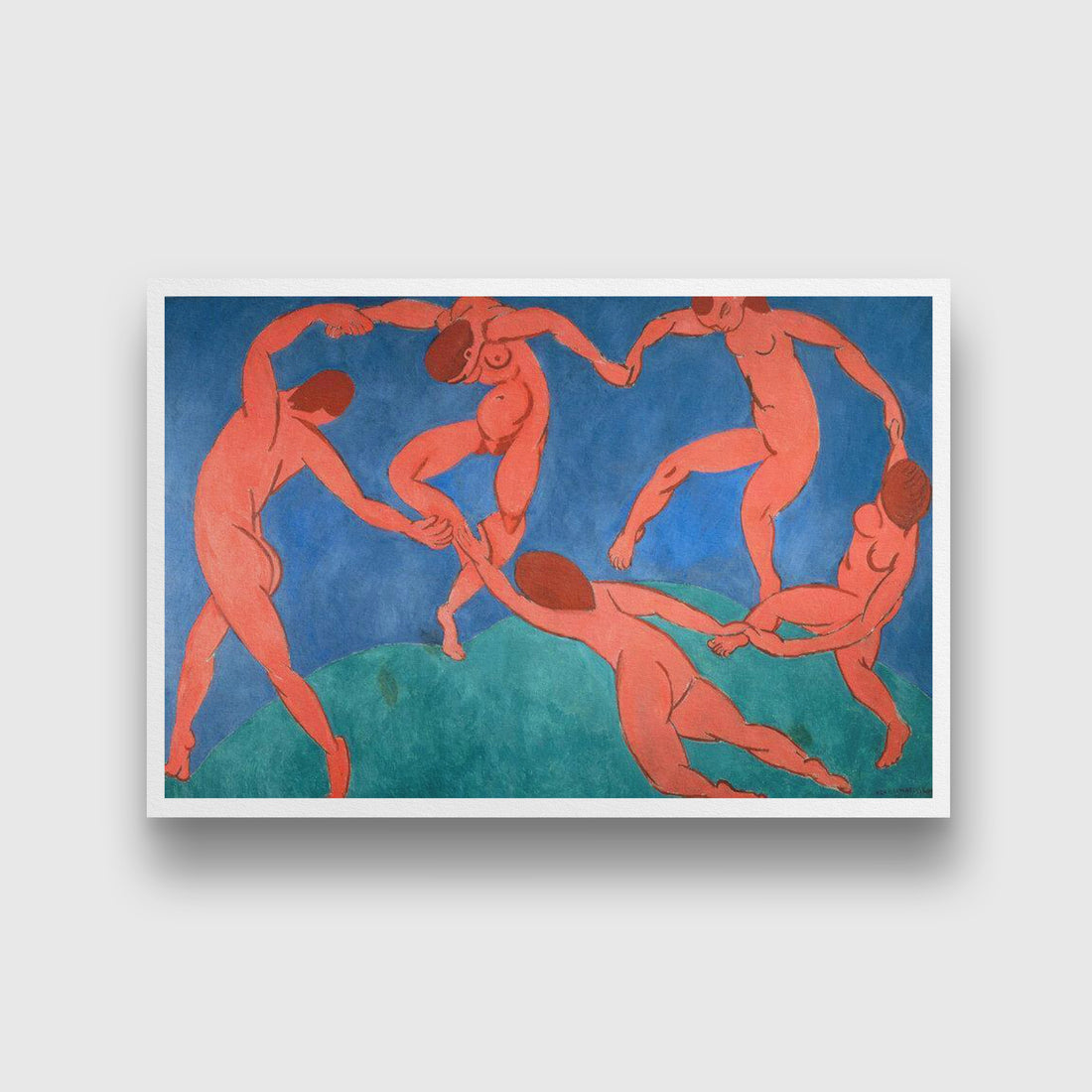 The Dancers Painting - Meri Deewar 3 : 2 Horizontal Premium Wall Art Canvas by MeriDeewar