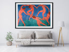 The Dancers Painting - Meri Deewar 3 : 2 Horizontal Premium Wall Art Canvas by MeriDeewar