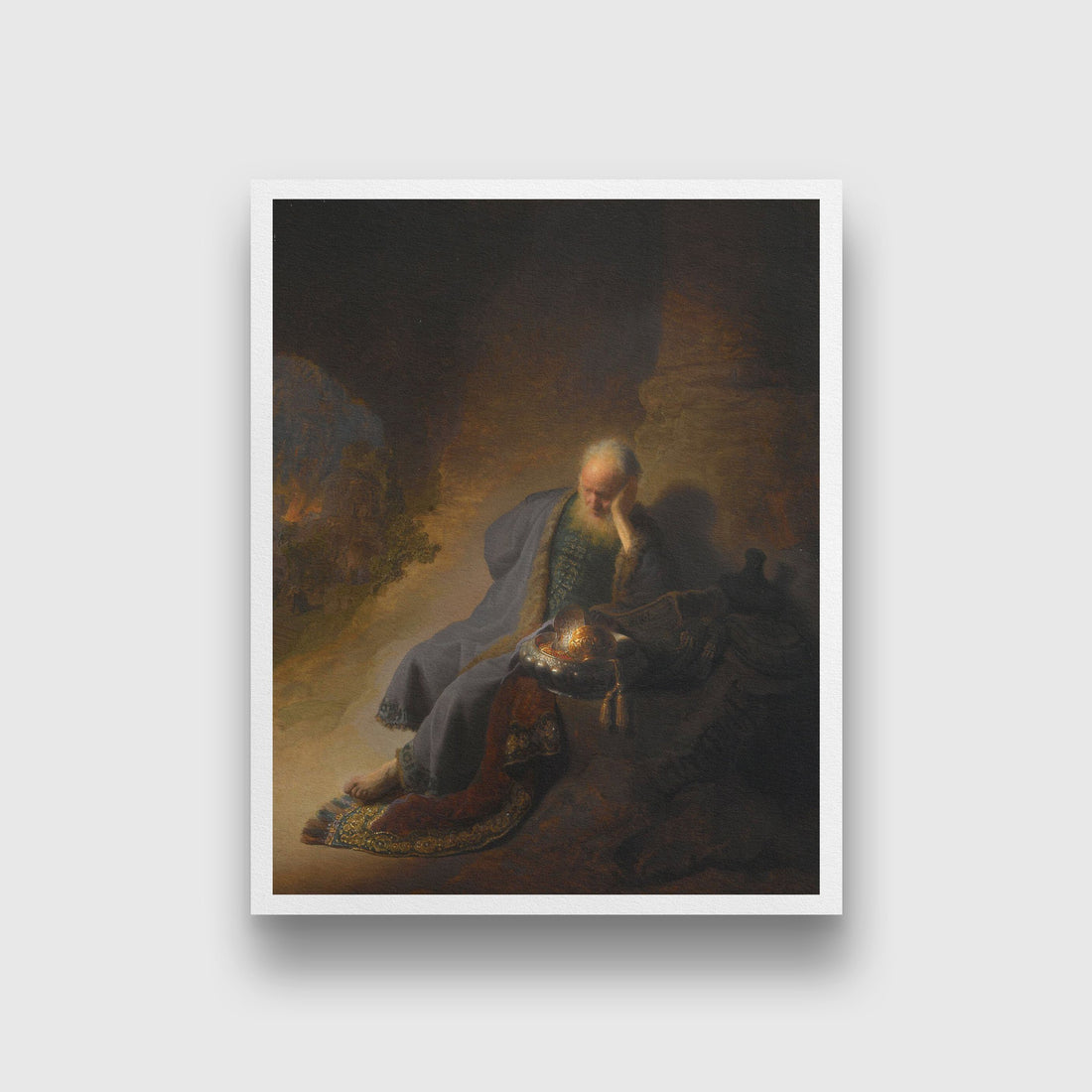 the destruction of jerusalem Painting - Meri Deewar 4 :5 Vertical Premium Wall Art Canvas by MeriDeewar