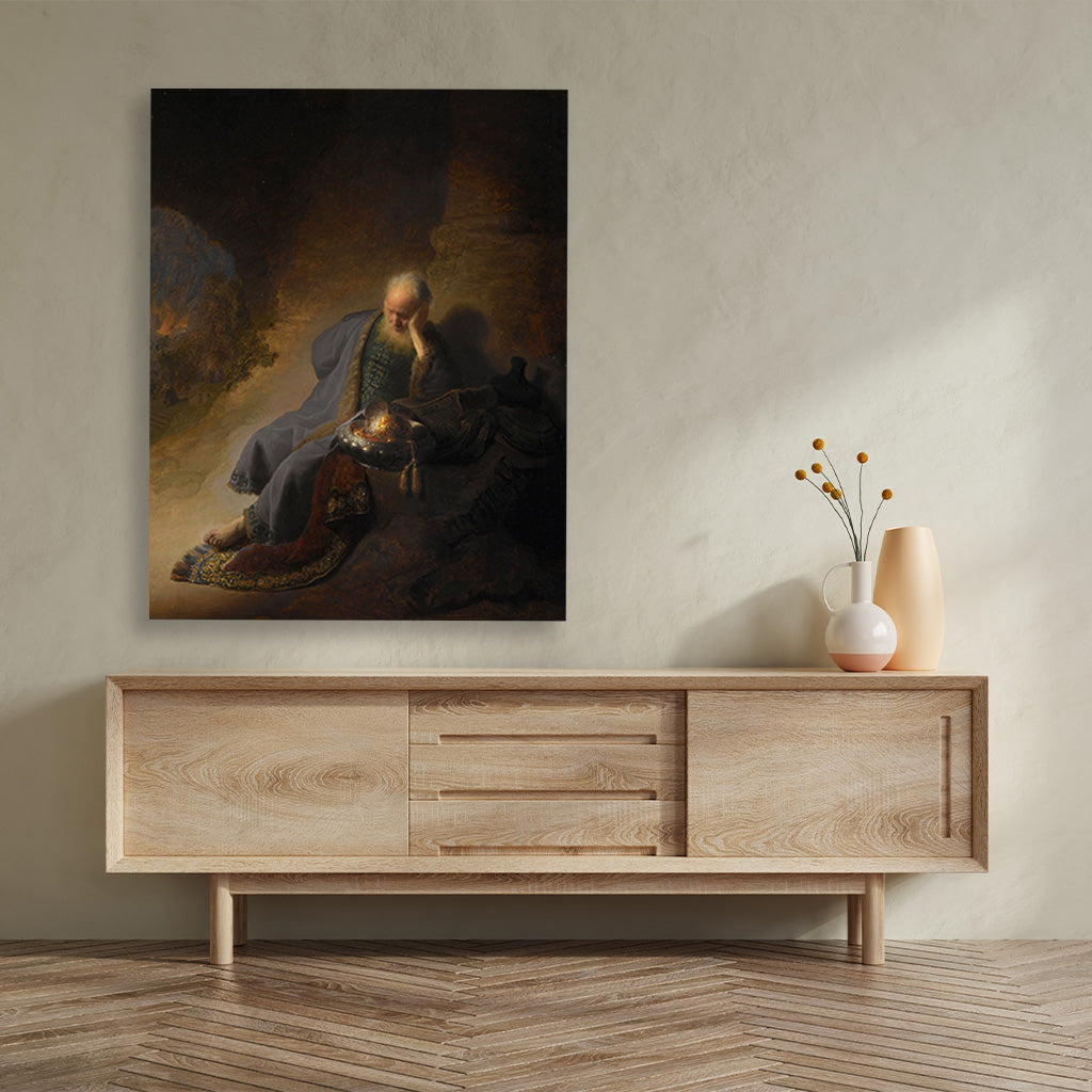 the destruction of jerusalem Painting - Meri Deewar 4 :5 Vertical Premium Wall Art Canvas by MeriDeewar