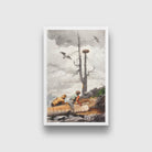 The Eagle_s Nest painting - Meri Deewar 2 : 3 Vertical Premium Wall Art Canvas by MeriDeewar