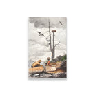 The Eagle_s Nest painting - Meri Deewar 2 : 3 Vertical Premium Wall Art Canvas by MeriDeewar