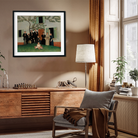 The Family La Famille Painting 6 : 5 Horizontal Premium Wall Art Canvas by MeriDeewar