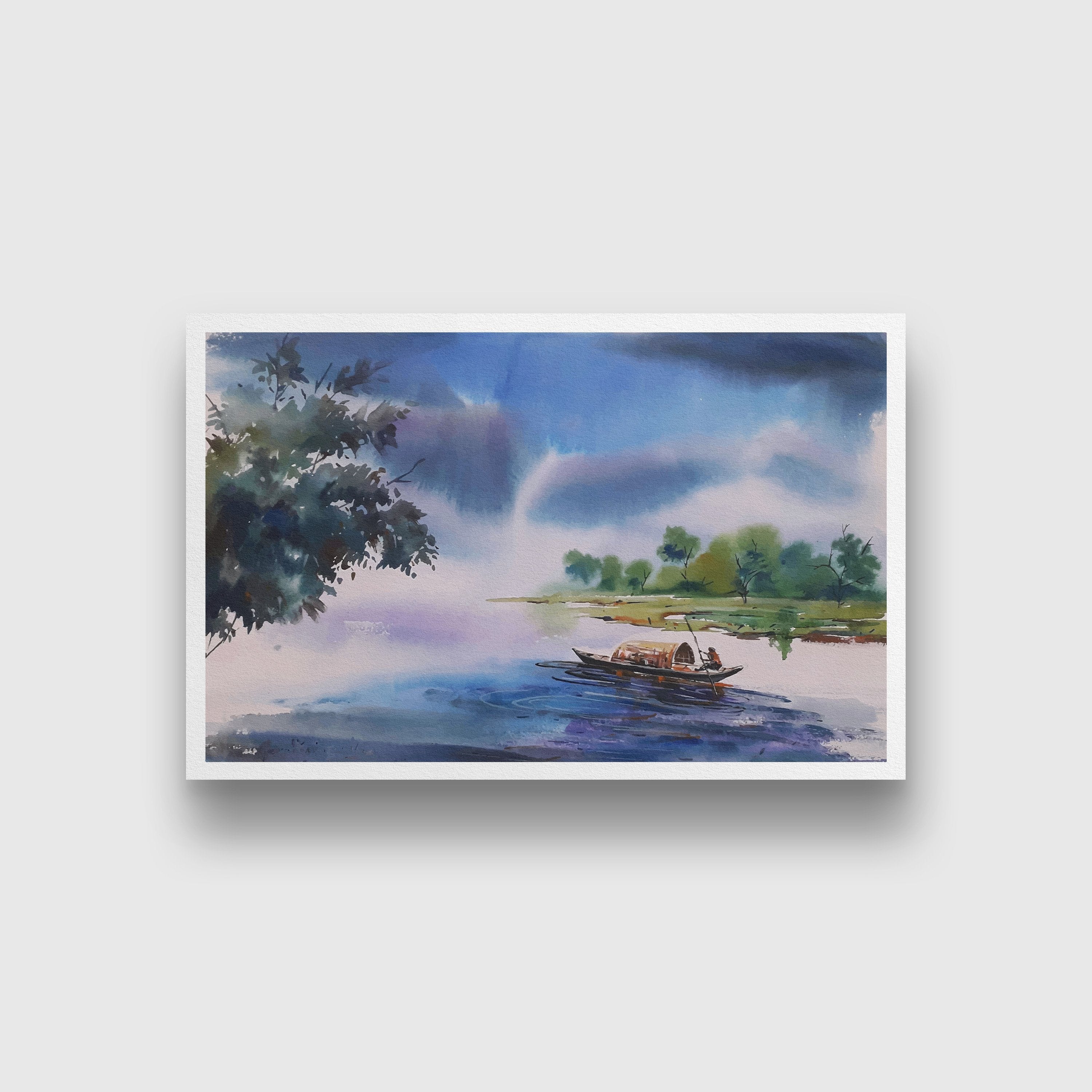 The Fascinating lives of kerala's fishers Painting - Meri Deewar 3 : 2 Horizontal Premium Wall Art Canvas by MeriDeewar