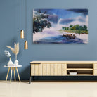 The Fascinating lives of kerala's fishers Painting - Meri Deewar 3 : 2 Horizontal Premium Wall Art Canvas by MeriDeewar