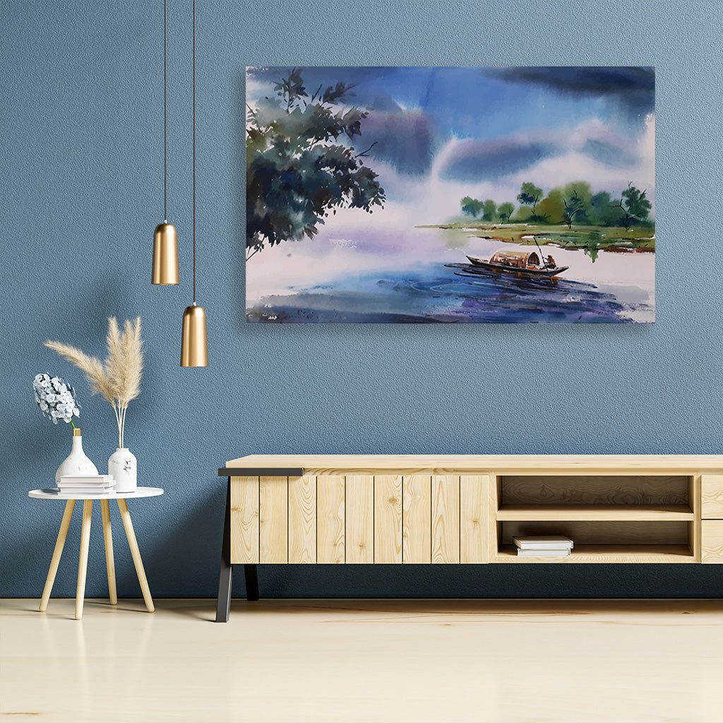 The Fascinating lives of kerala's fishers Painting - Meri Deewar 3 : 2 Horizontal Premium Wall Art Canvas by MeriDeewar