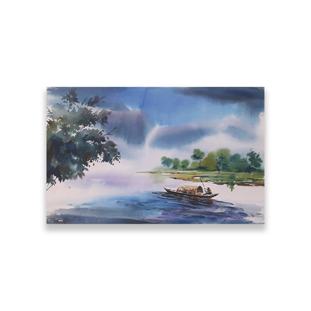 The Fascinating lives of kerala's fishers Painting - Meri Deewar 3 : 2 Horizontal Premium Wall Art Canvas by MeriDeewar