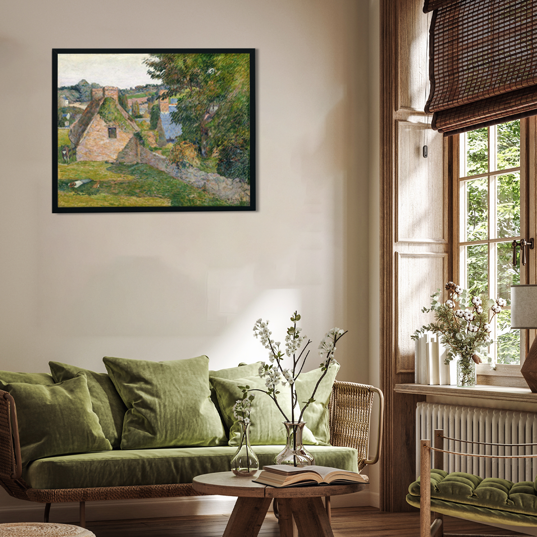 The Field of Derout Lollichon Painting 4 : 3 Horizontal Premium Wall Art Canvas by MeriDeewar
