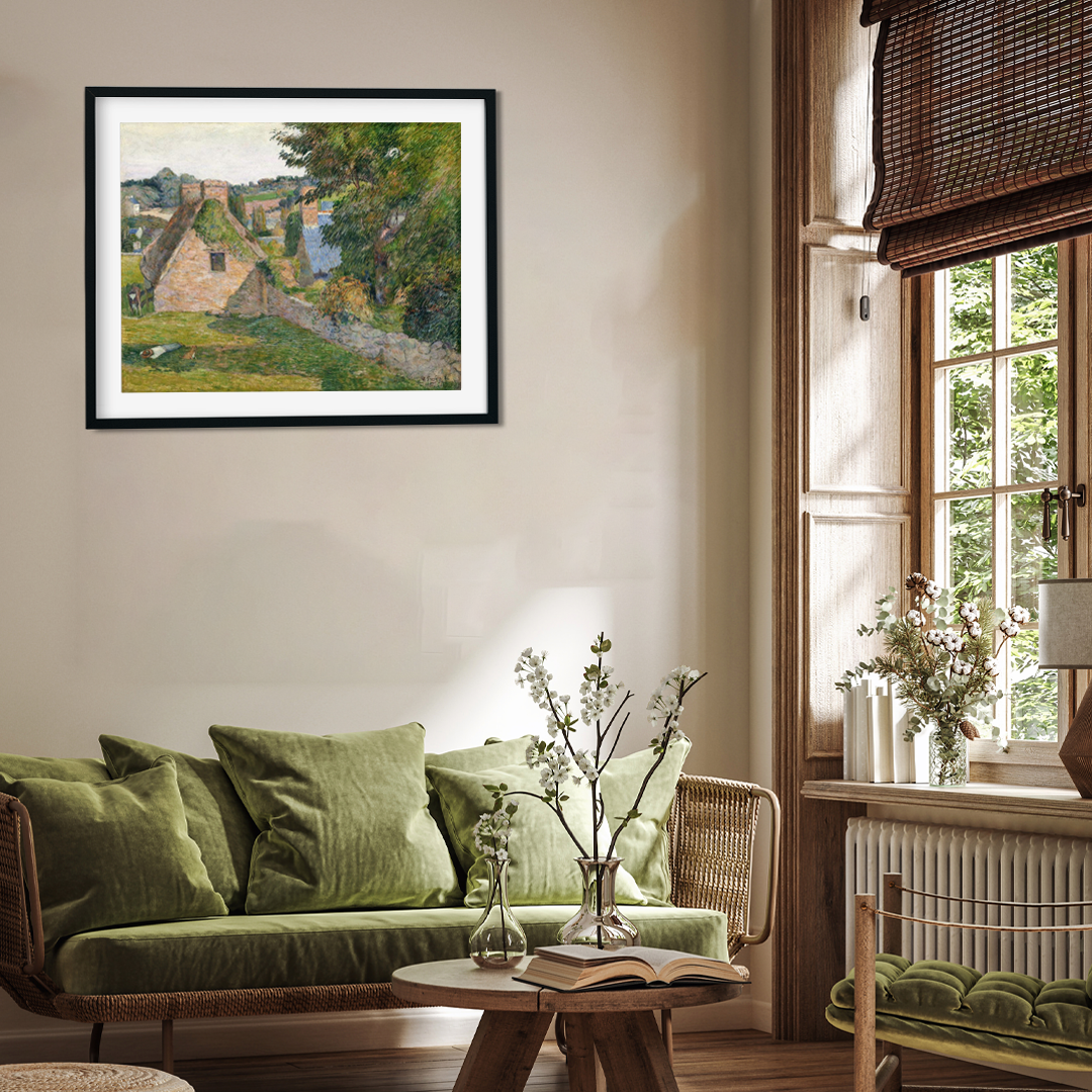 The Field of Derout Lollichon Painting 4 : 3 Horizontal Premium Wall Art Canvas by MeriDeewar
