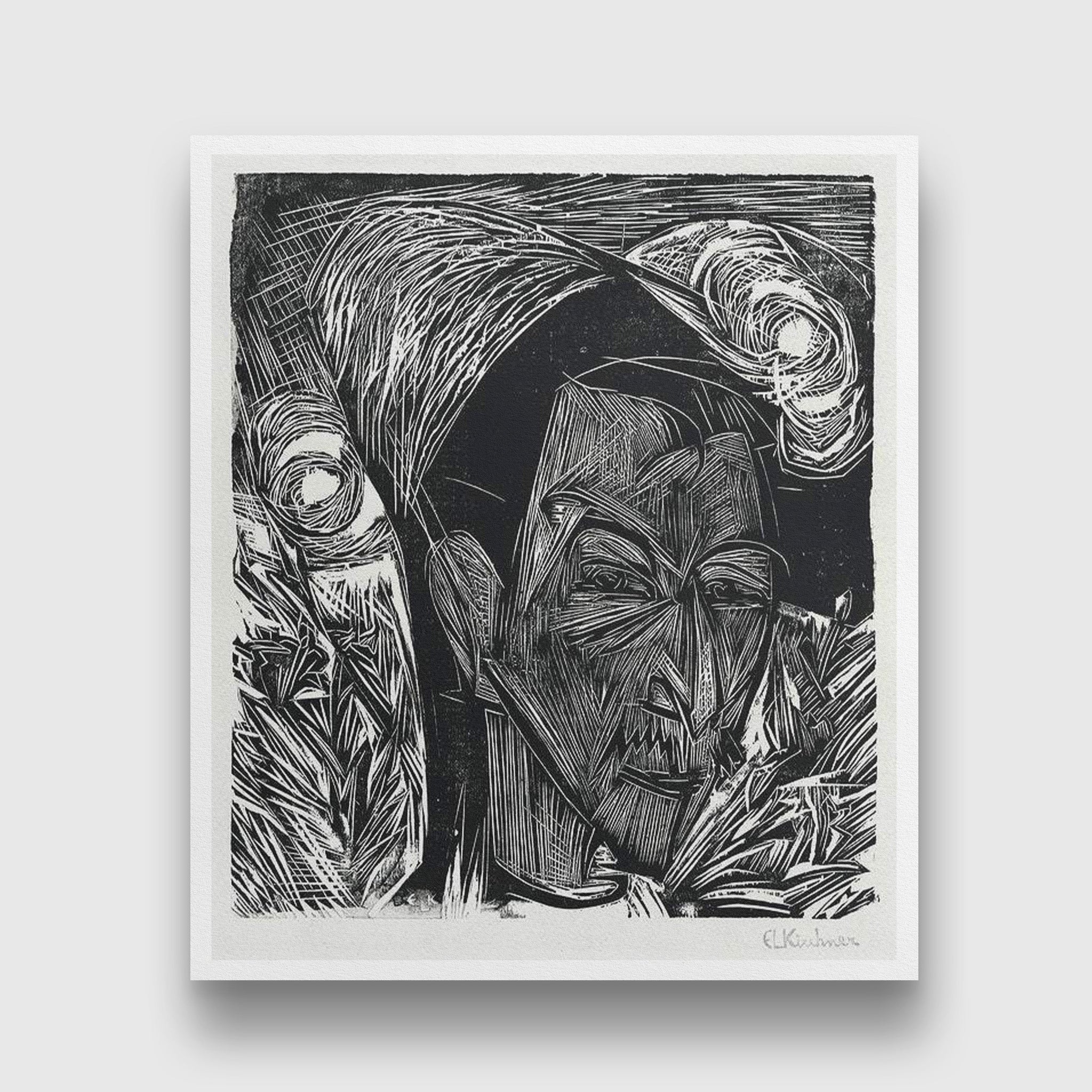 The Fifth Bauhaus Portfolio German Artists Painting - MeriDeewar 5 : 6 Vertical Premium Wall Art Canvas by MeriDeewar