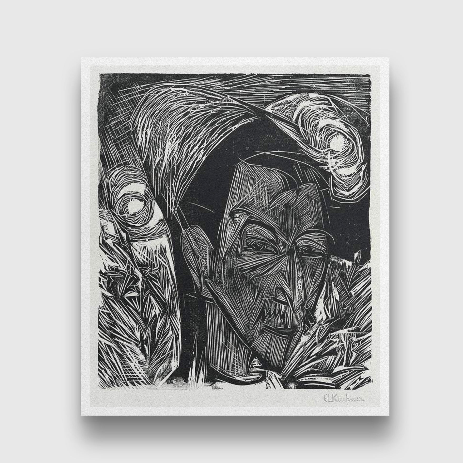 The Fifth Bauhaus Portfolio German Artists Painting - MeriDeewar 5 : 6 Vertical Premium Wall Art Canvas by MeriDeewar