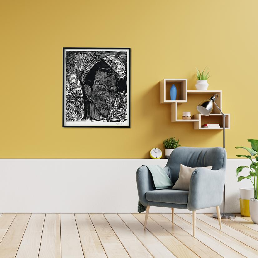 The Fifth Bauhaus Portfolio German Artists Painting - MeriDeewar 5 : 6 Vertical Premium Wall Art Canvas by MeriDeewar