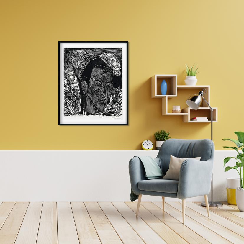The Fifth Bauhaus Portfolio German Artists Painting - MeriDeewar 5 : 6 Vertical Premium Wall Art Canvas by MeriDeewar