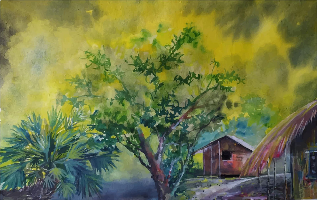 The Forest Way Painting - Meri Deewar 3 : 2 Horizontal Premium Wall Art Canvas by MeriDeewar