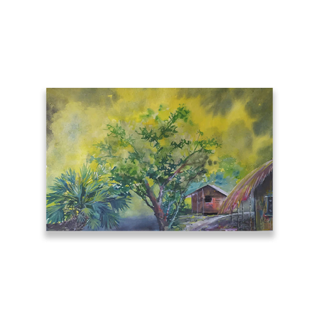 The Forest Way Painting - Meri Deewar 3 : 2 Horizontal Premium Wall Art Canvas by MeriDeewar