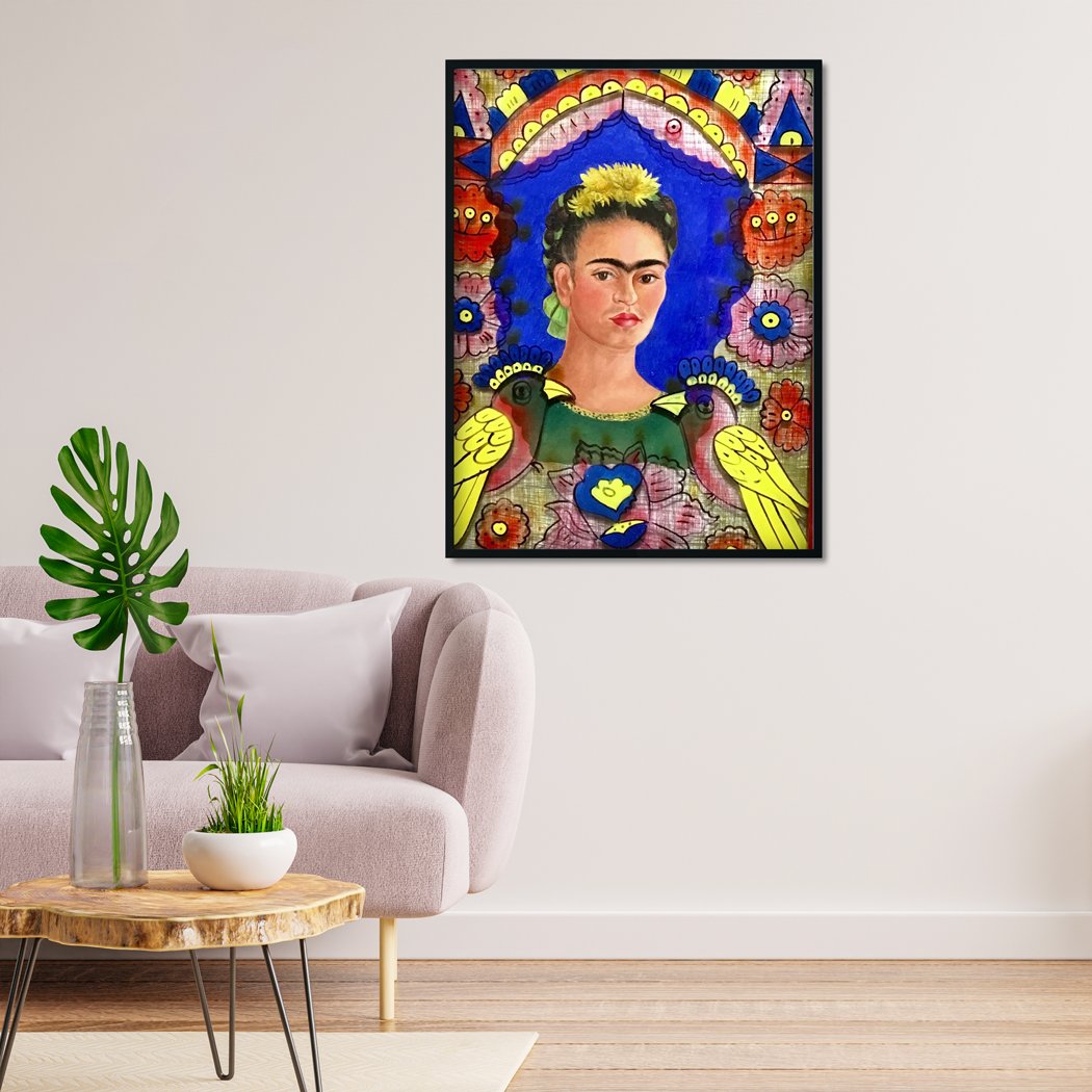 The frame Painting - Meri Deewar 3 : 4 Vertical Premium Wall Art Canvas by MeriDeewar